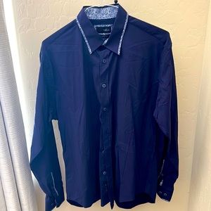 Eight X Premium classic fit XL Blue collar shirt
